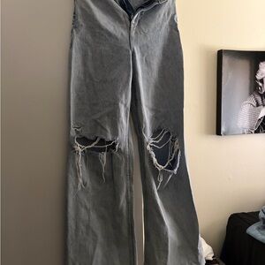 Zara Light Blue High-Rise Denim Jeans